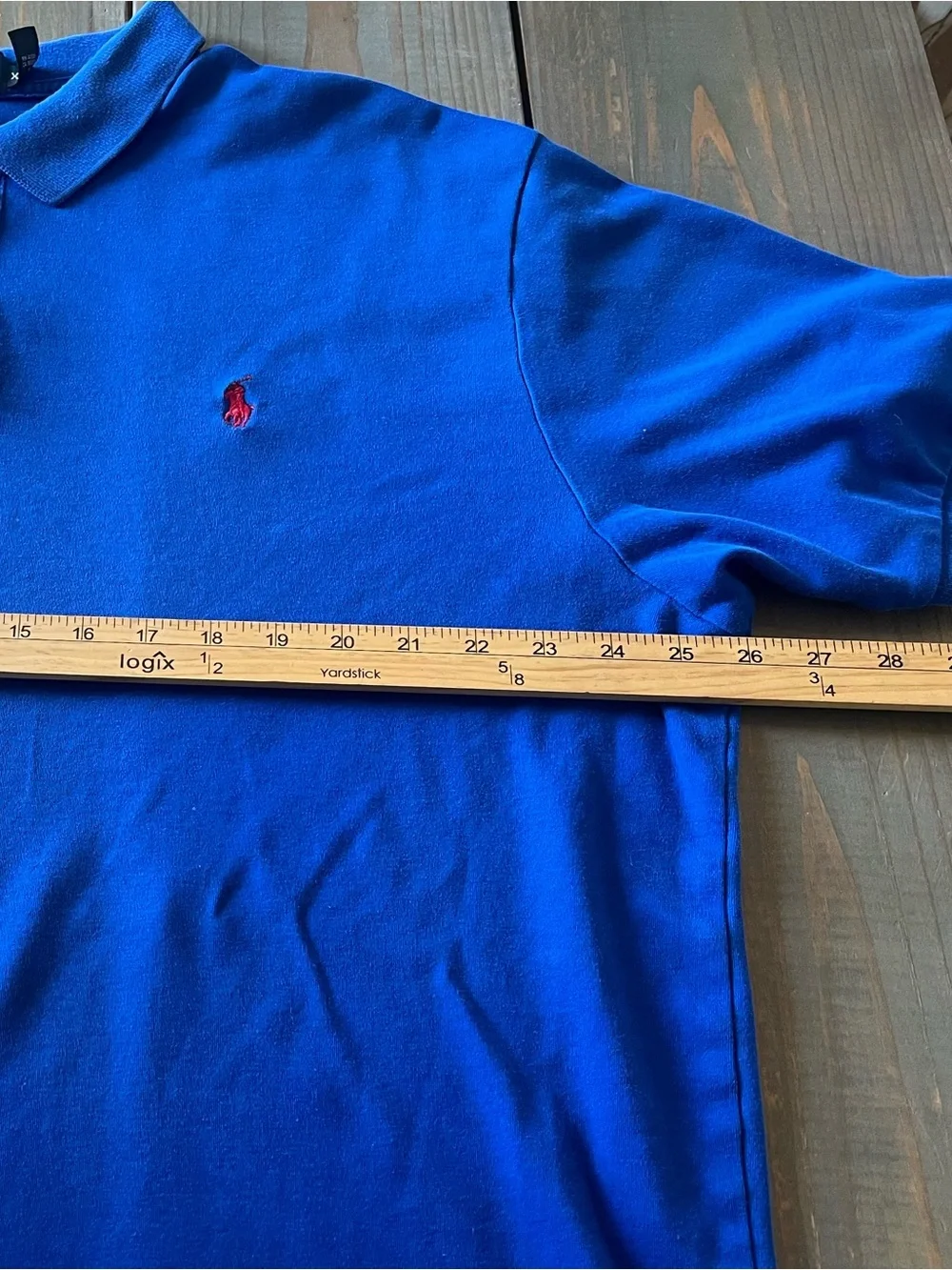 Vintage Polo Ralph Lauren Blue Polo Shirt Mens XXL Red Pony Short Sleeve
